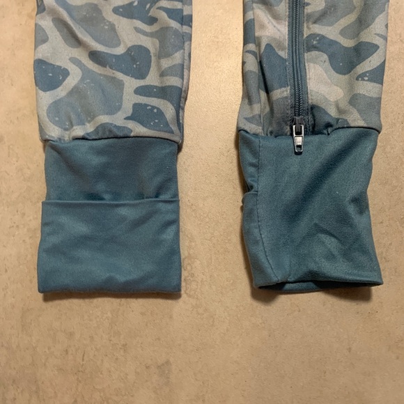 BURLEBO Baby Zip Up Onesie - Seaside Camo Sz 6-12m - Picture 4 of 5